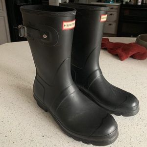 Matte Black Hunter Rainboots